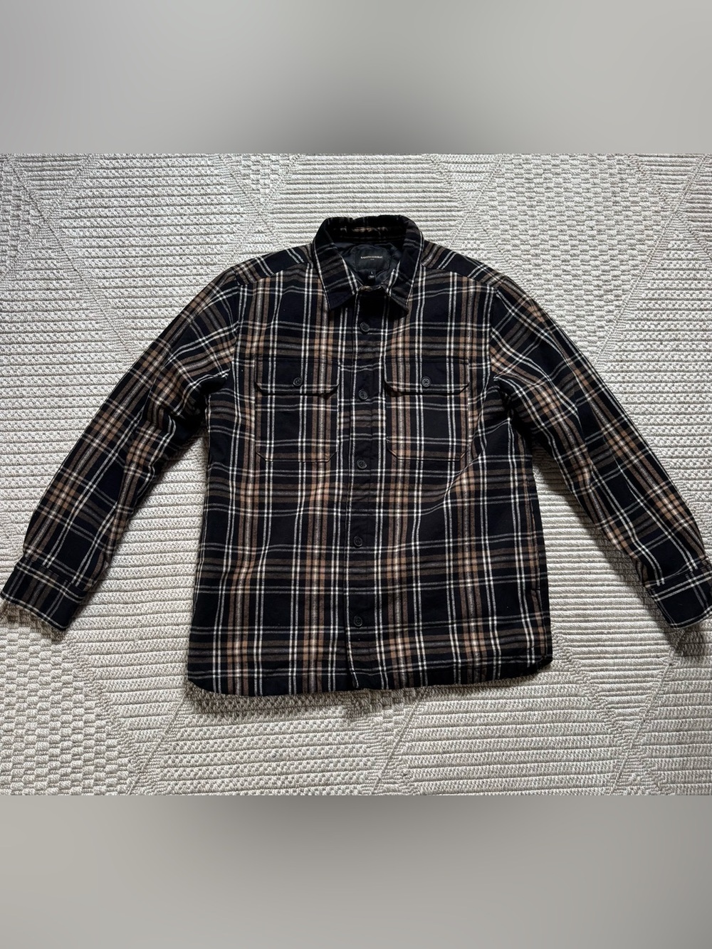 Banana republic quilt lined shirt coat